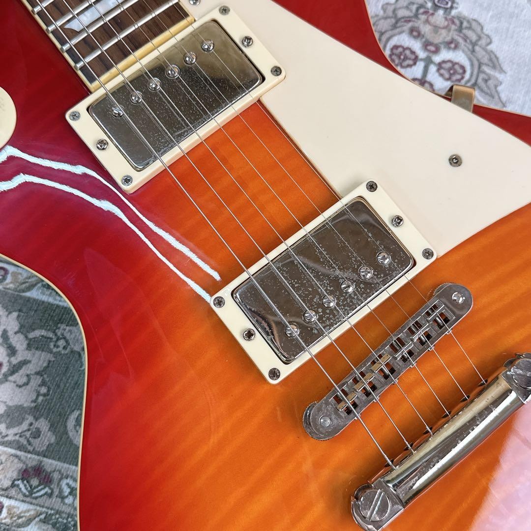 Burny Les Paul Standard Type 3.25kg Sunburst Electric Guitar Used From Japan