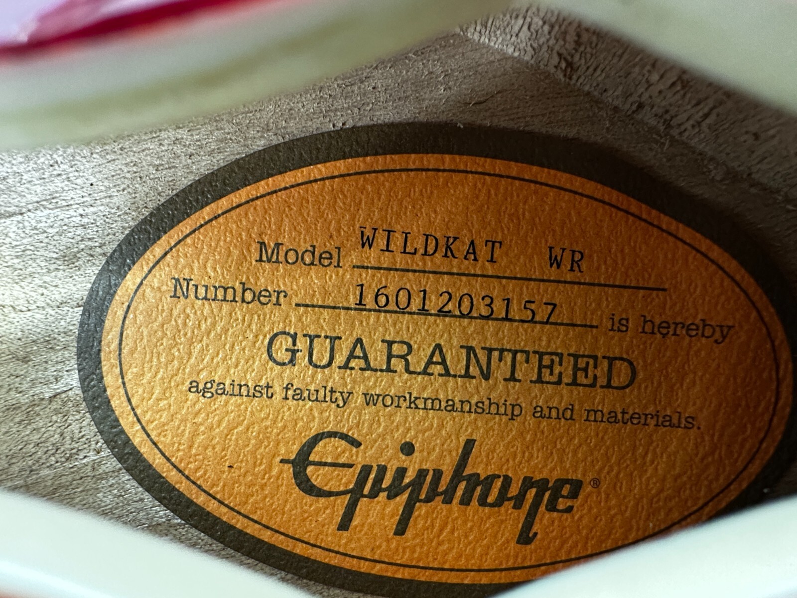 EPIPHONE WILDKAT – Wine Red *Read Desc #2