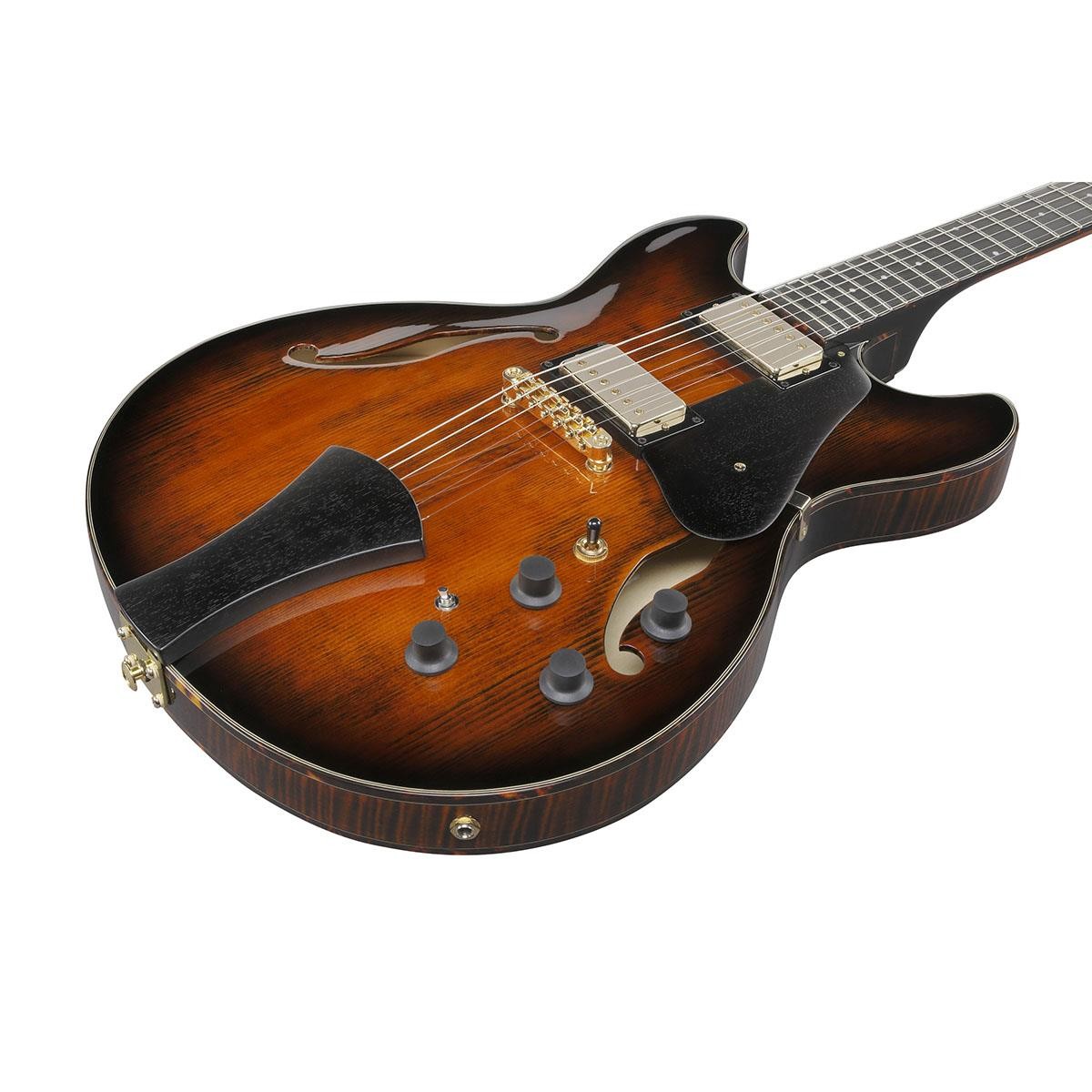 Ibanez Artstar Series ASH300 Hollow Electric Guitar, Tobacco Brown