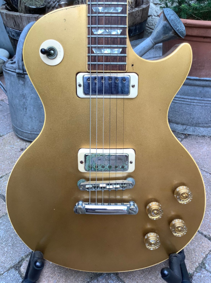1977 Gibson Les Paul Deluxe Goldtop – Vintage LP, Original, Worn-In Player Grade