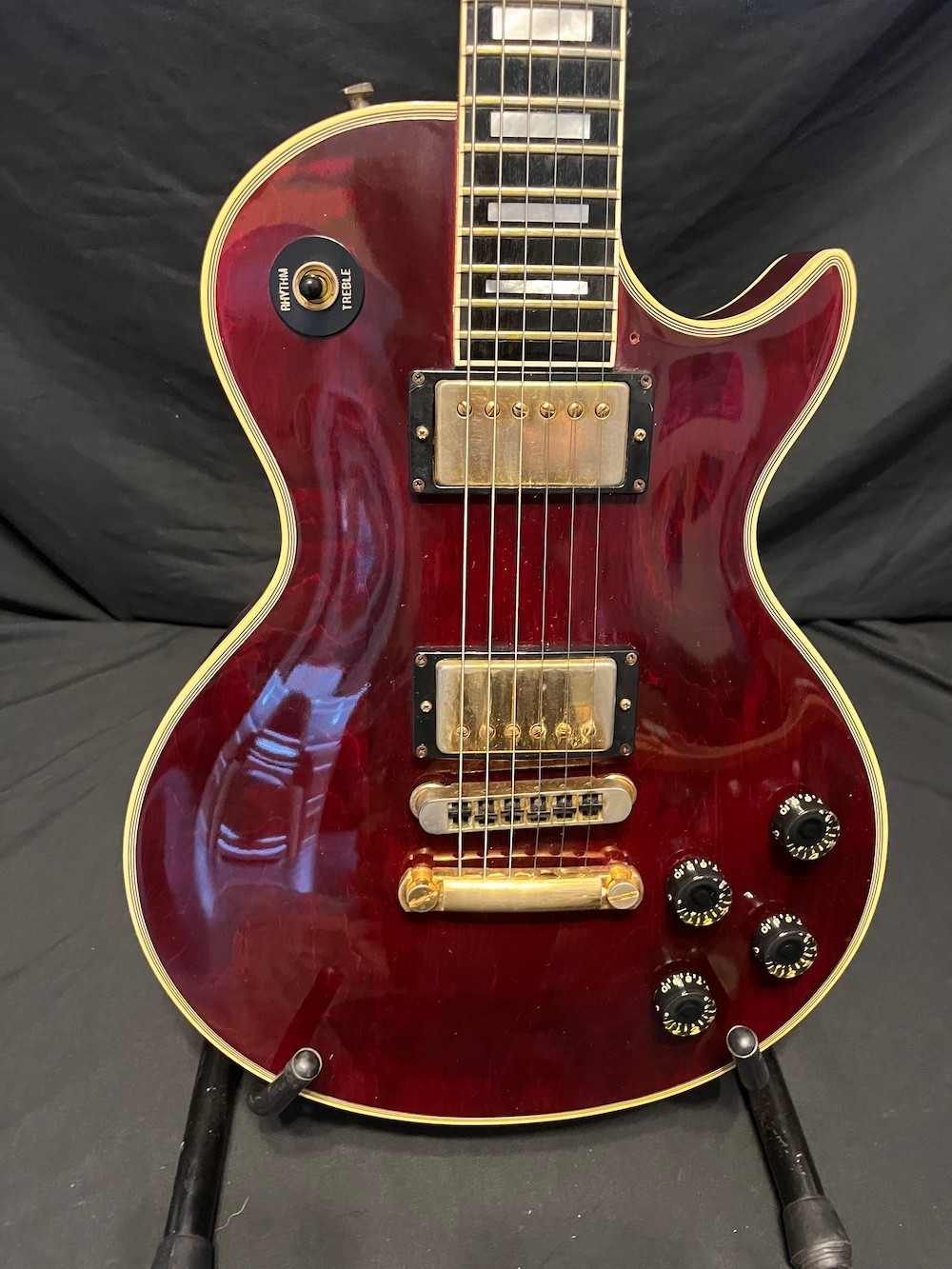 1982 Vintage Gibson Les Paul Custom Guitar in Wine Red W/Case-Excellent!