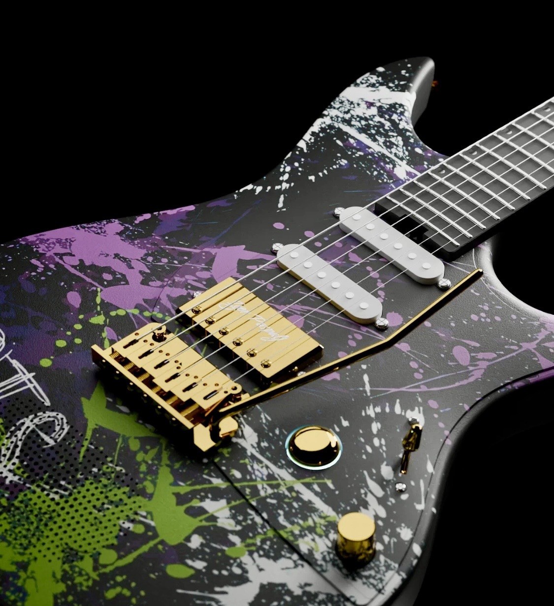 Enya Inspire: Carbon Fiber Super ST Smart Guitar Signature Inspire Iris