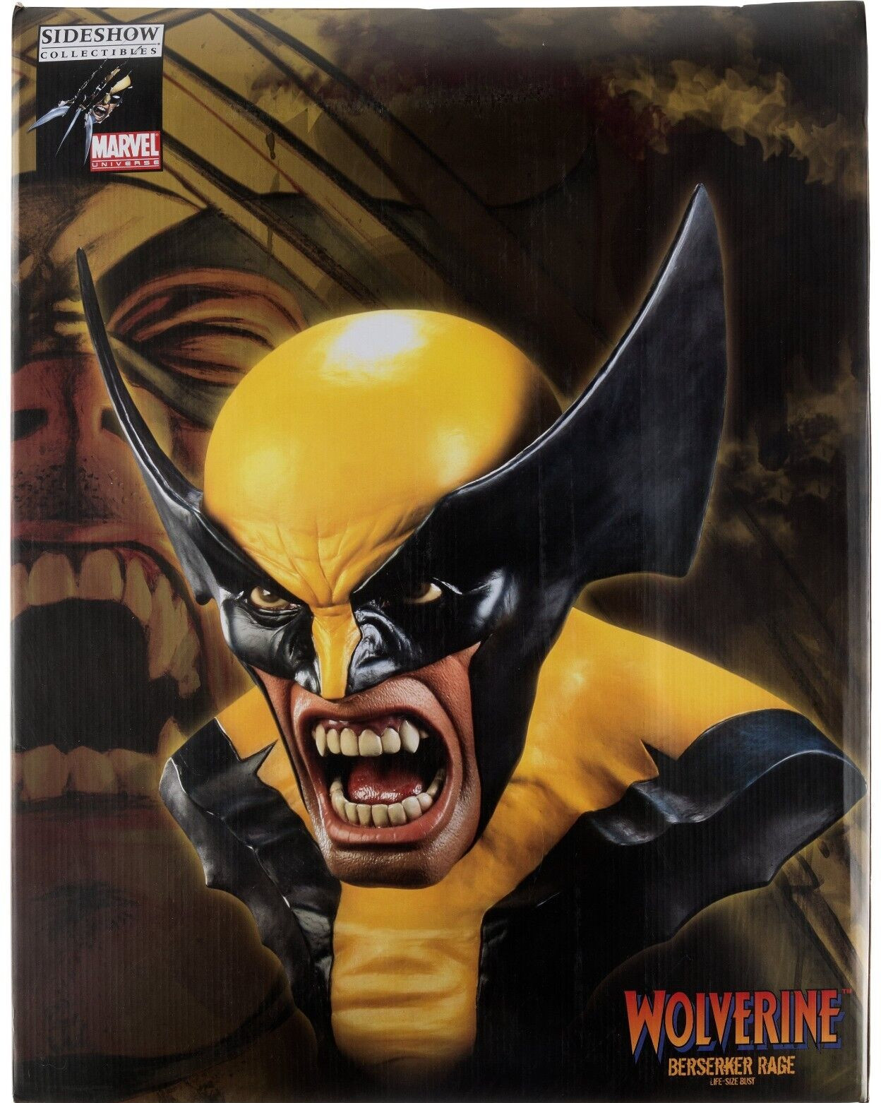 Sealed/NEW Wolverine Berserker Rage Life Size Bust Sideshow Marvel, 2011) Statue