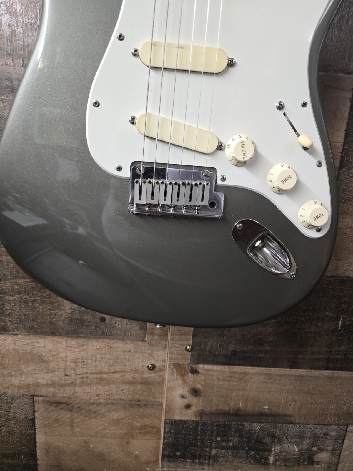 1989 Fender Stratocaster USA Strat Plus Lace Sensor E9 Serial Pewter W/ OHSC