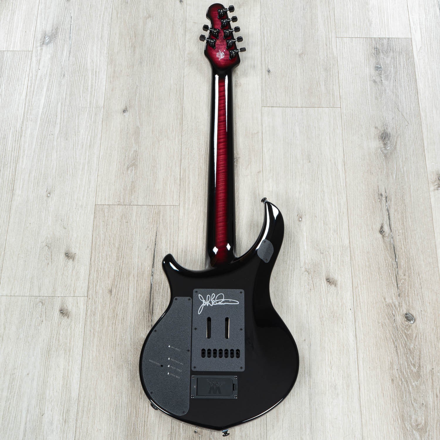 Ernie Ball Music Man BFR John Petrucci Majesty 7-String Guitar, Quilt Red Nebula