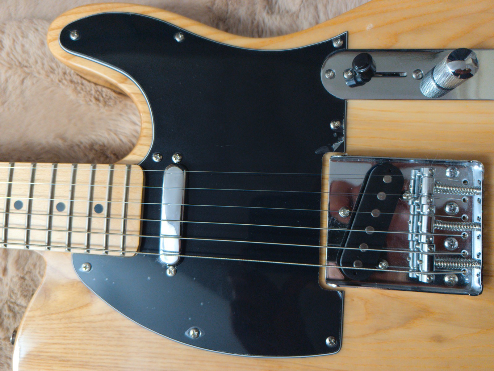 LS Customshop Electric Guitar Solid ELM Body 6 String Thru **HEAVY**