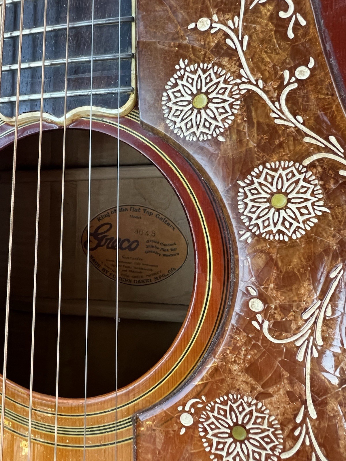 Greco 404S 1975 Sunburst (Rare Finish) – Gibson SJ200 Copy