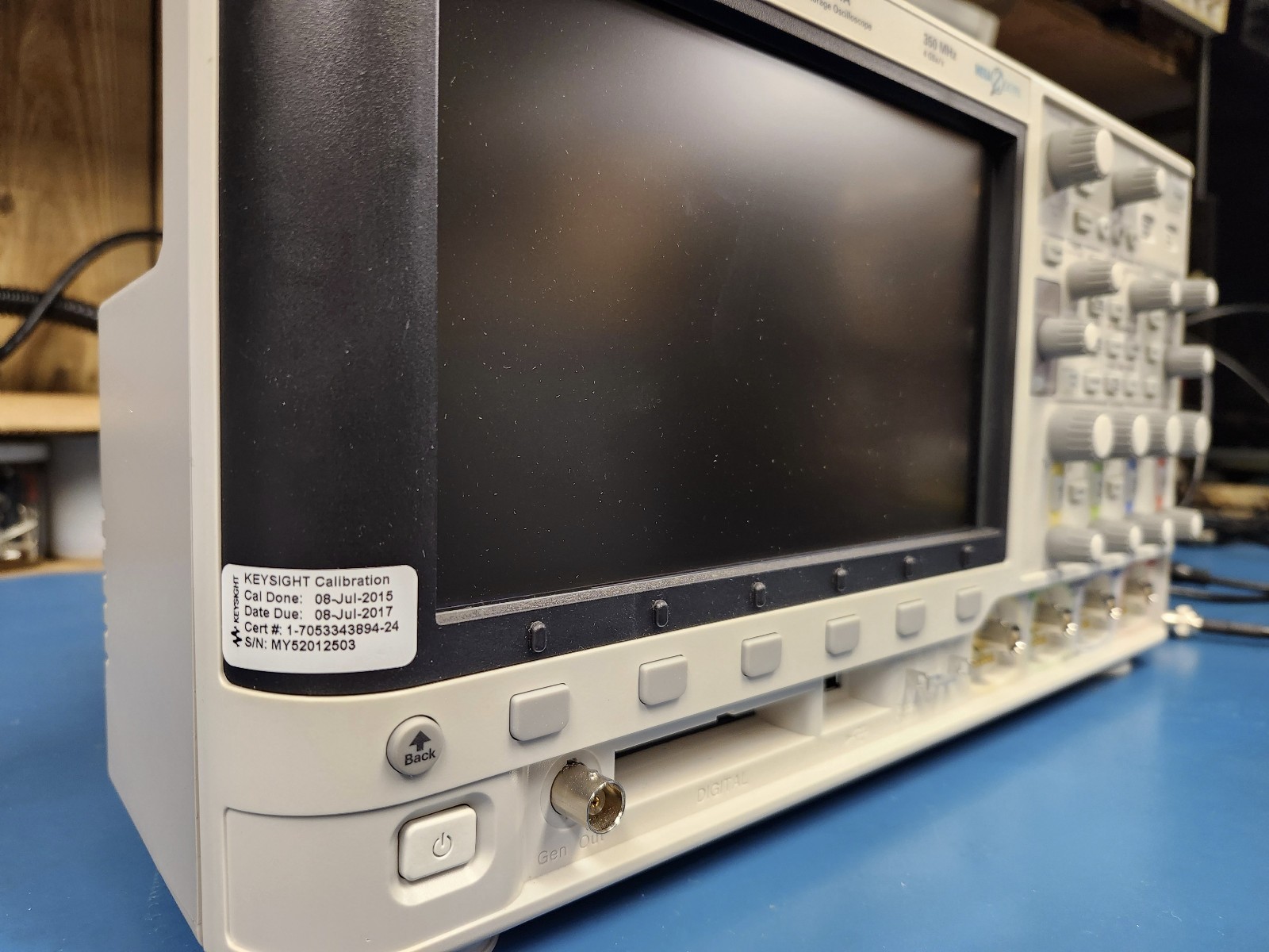 Agilent Keysight DSO X 3054A 500MHz 4 Channel Oscilloscope Tested Pass Self Cal