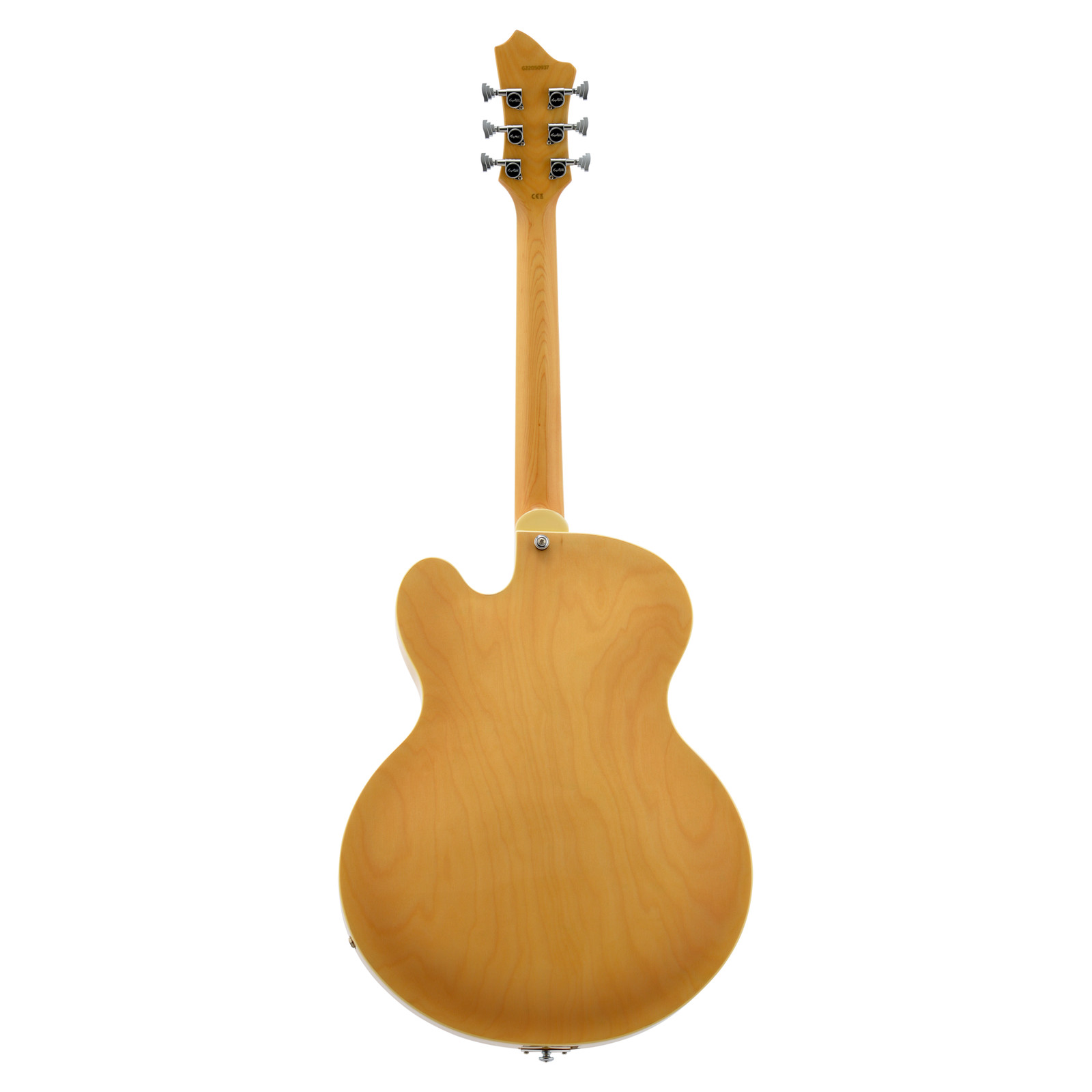 Hagstrom HJ 500 Single Cut Hollow Electric Guitar – Natural