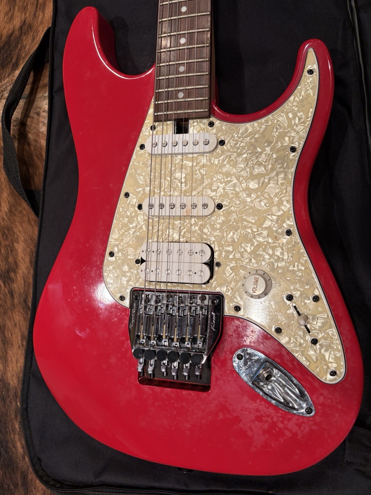 Floyd Rose Discovery Electric Guitar Red w/ Gig Bag