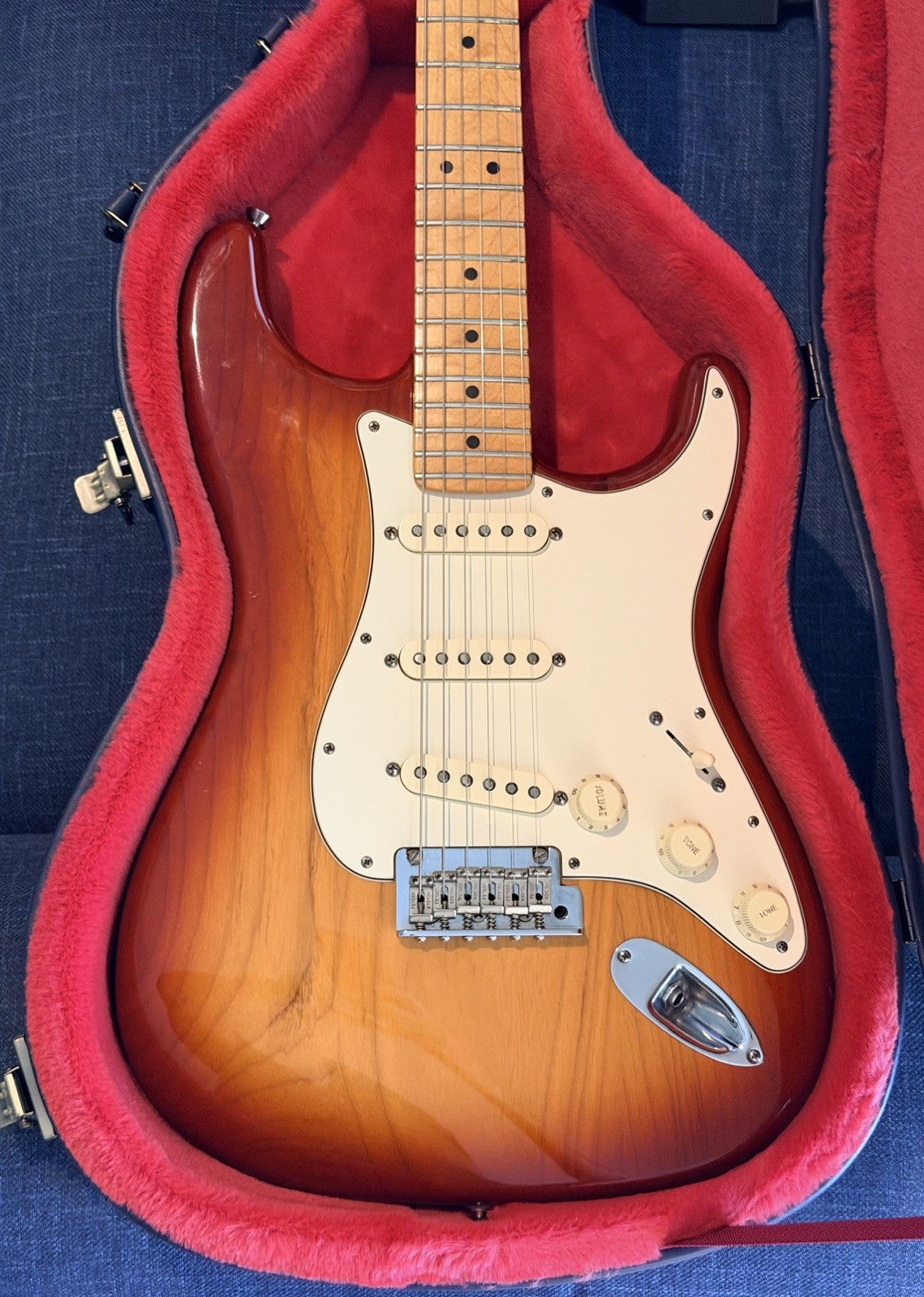 2013 Fender American Standard Stratocaster USA Sienna Sunburst OHSC Maple