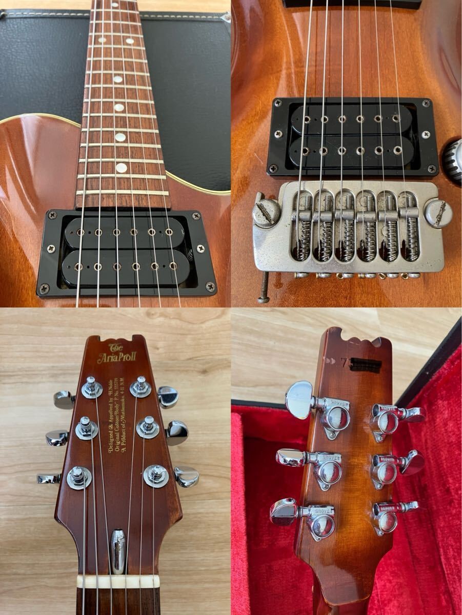 Electric Guitar Aria Pro II PE-1500 1977 Antique Brown MIJ Japan