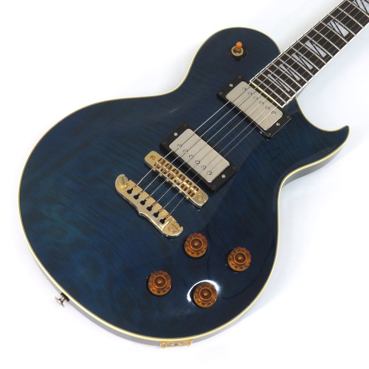 [Aria Pro II] PE-850 Les Paul See-Through Blue From Japan Electric Guitar Used