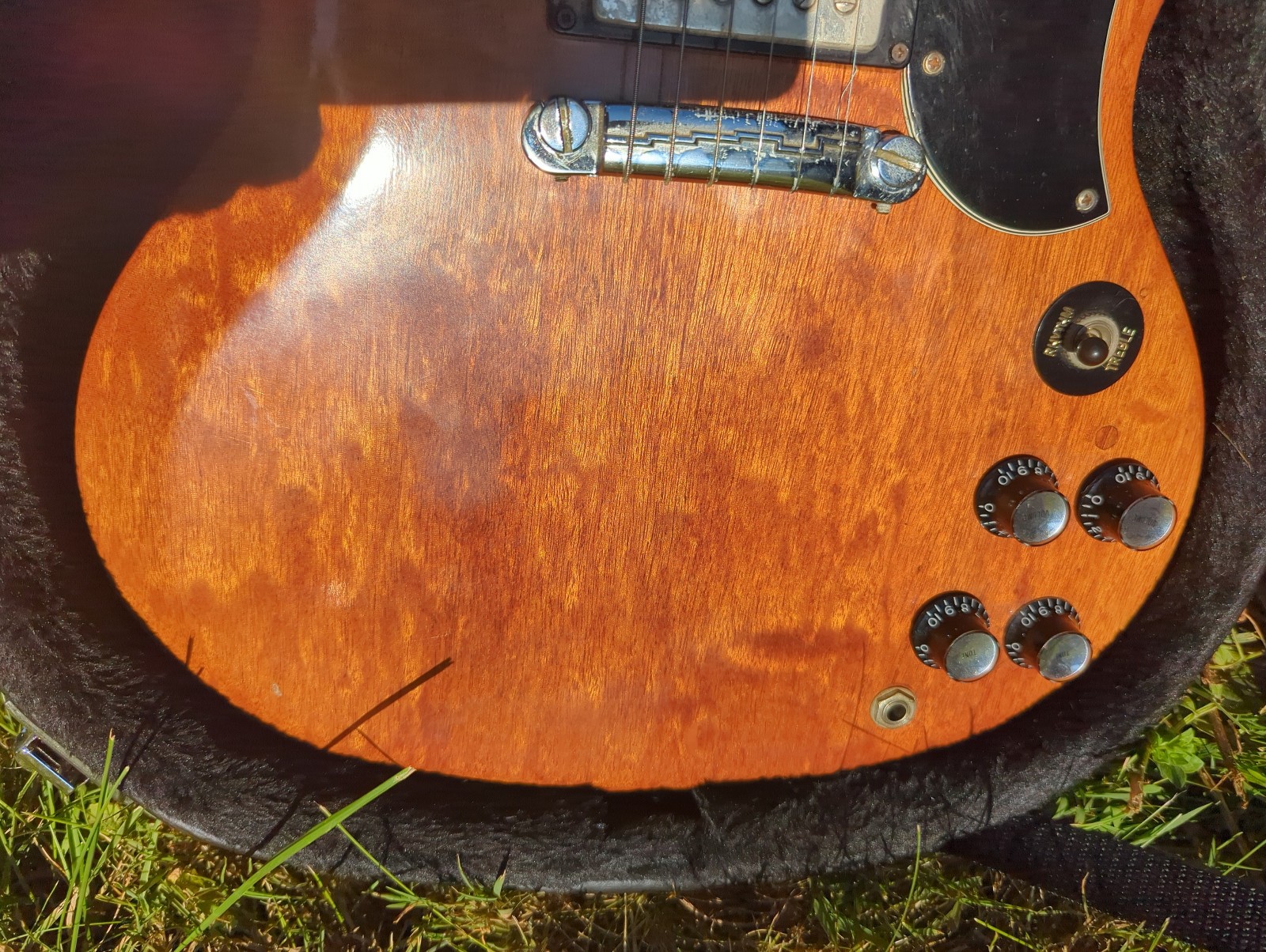 Vintage 1963 Gibson SG Junior Modified to Humbuckers Original