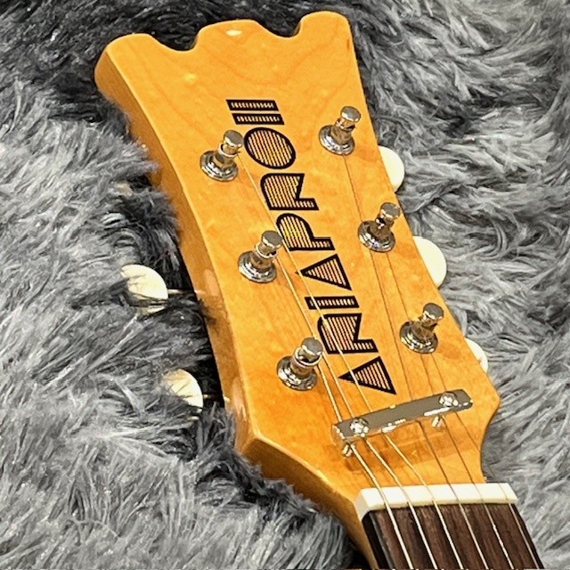 Aria Pro II DM-206 BK Basswood Maple Electric Guitar Shipping From Japan