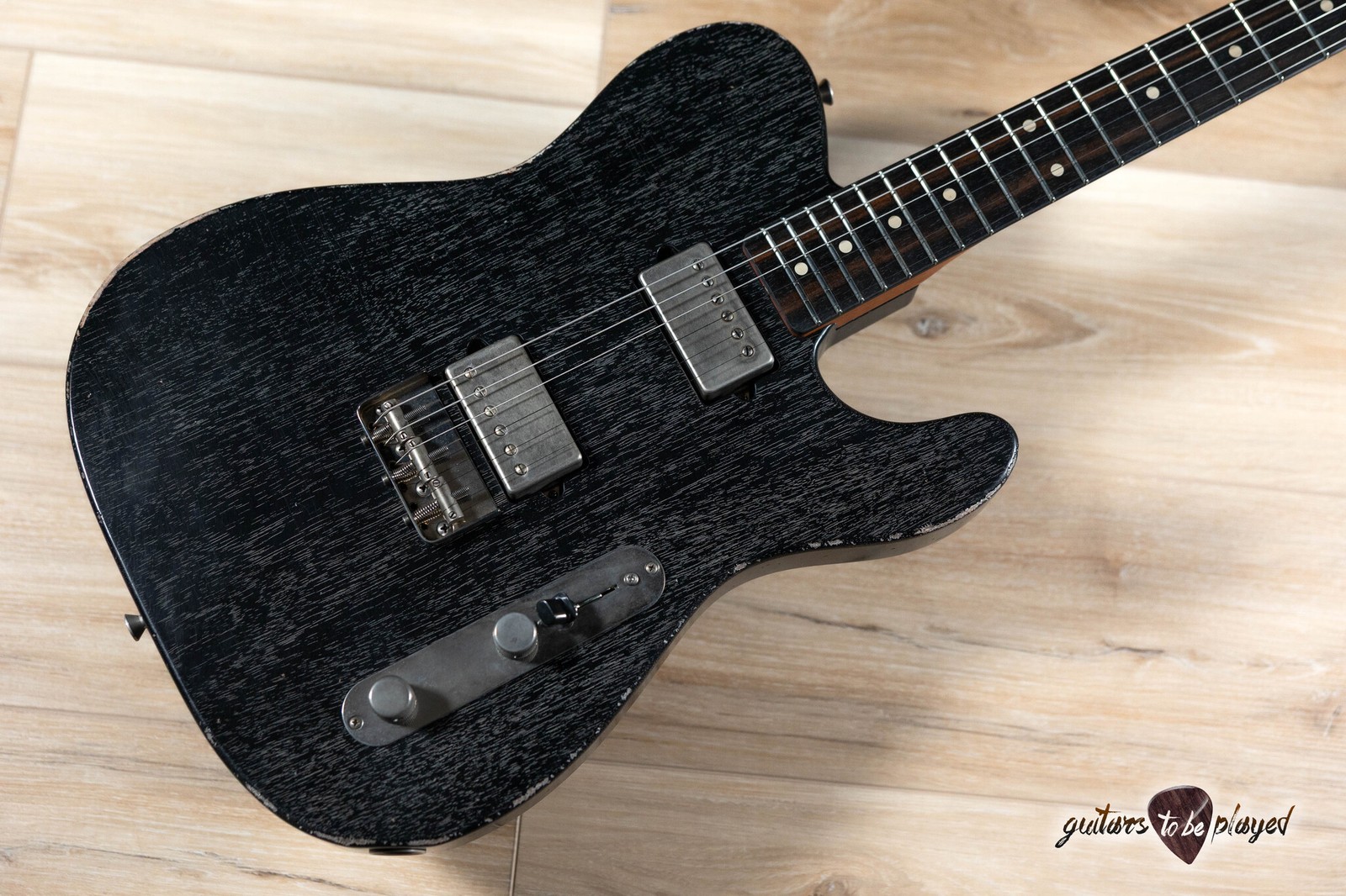 Xotic XTC-1 Custom Mahogany Humbucker T-Style w/ Ebony Fretboard – Dog Hair