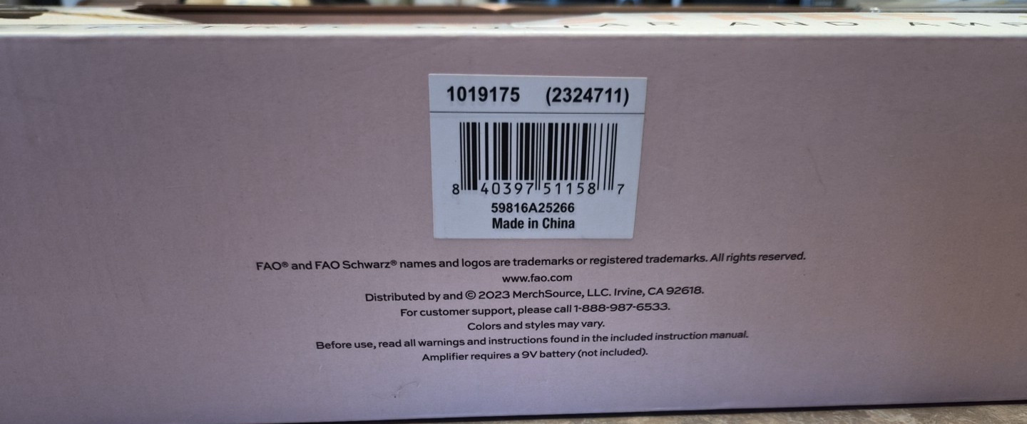 F.A.O SCHWARZ New York Stage Stars Kids Electric Guitar and Amp