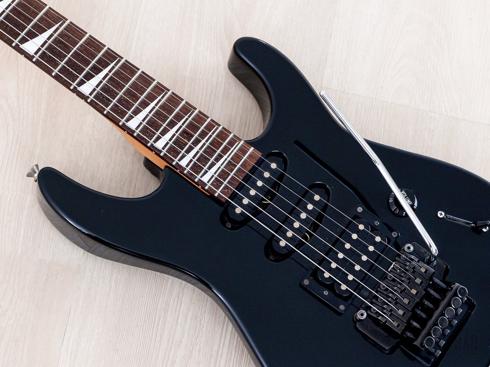 1990s Charvel 610-SL SSH Short Scale Superstrat Black w/ Floyd Rose, Japan