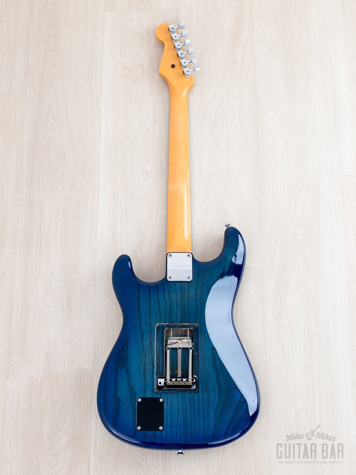 1992 Levinson Blade Texas Blue S-Style Guitar SSS Clear Blue, Japan