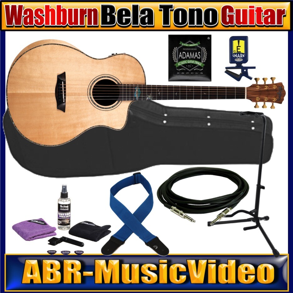 Washburn Parallaxe PXS10 Guitar, Line 6 Spider V20 Amp, Tuner, Pics, Cable