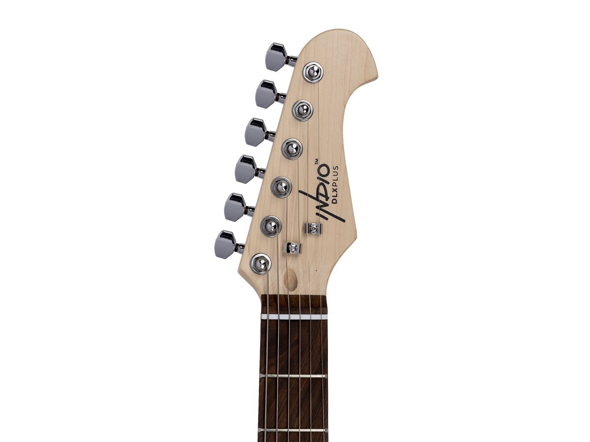 Monoprice Cali DLX Plus Solid Ash Electric Guitar – Natural, With Gig Bag