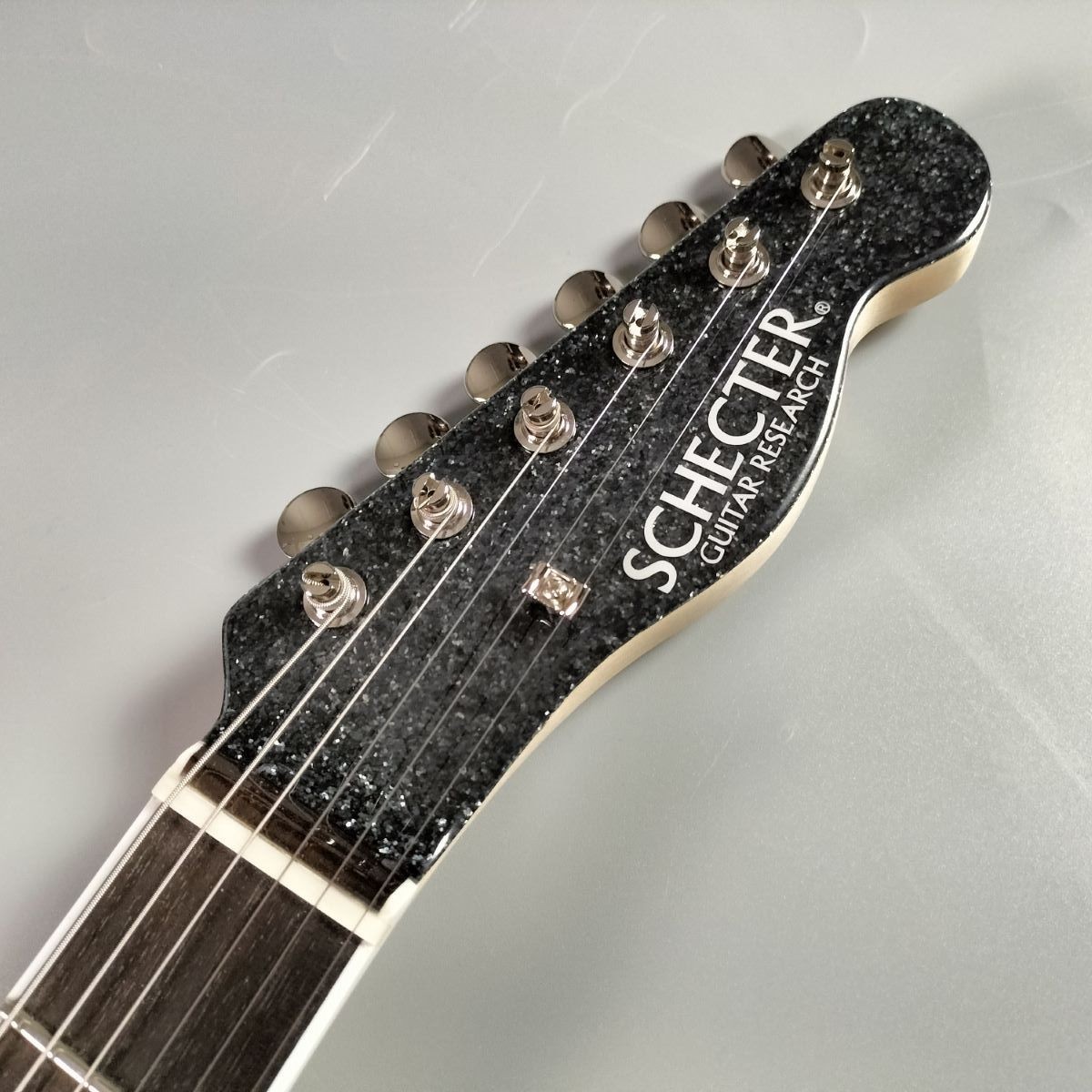 SCHECTER L-PT-AL-BB/BKSP/R Black Sparkle Telecaster Type Electric Guitar