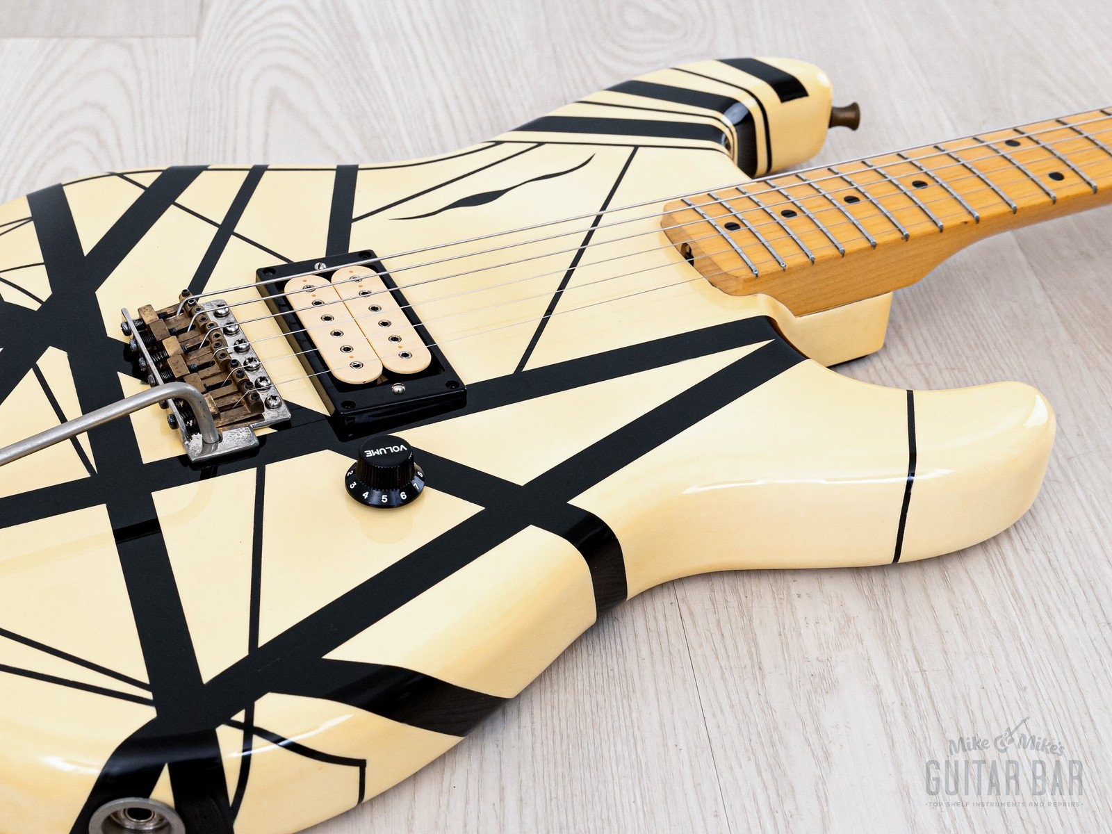 ESP Custom Shop “Kohji” Superstrat Striped EVH-Style Eruption w/ DiMarzio