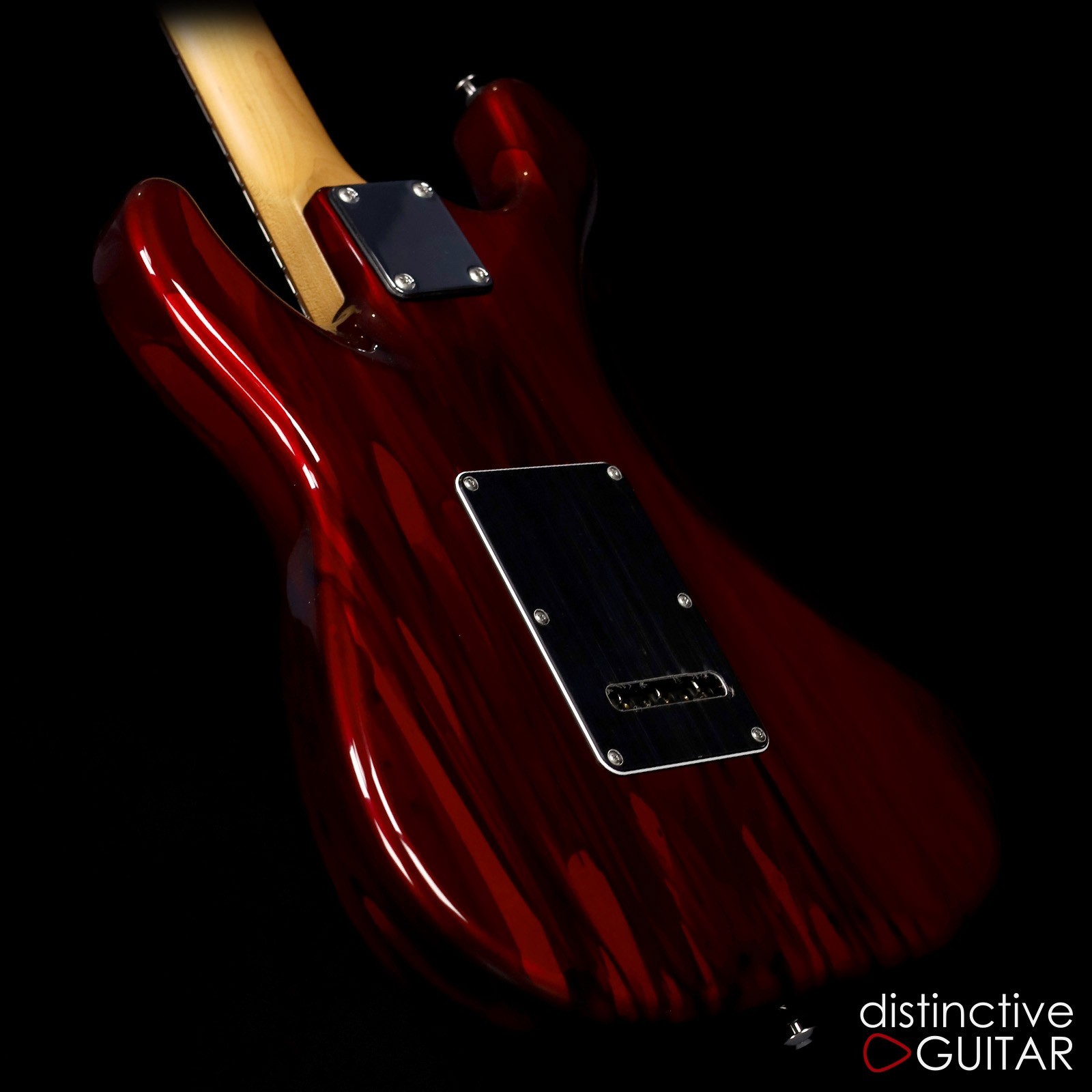 SUHR CLASSIC S CUSTOM – CANDY APPLE RED DRIP FINISH – HSS W/ ROASTED MAPLE NECK