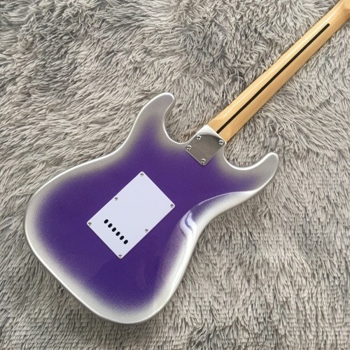 Metallic Purple S&T Electric Guitar S-S-H Pickups Maple Fretboard Chrome Parts