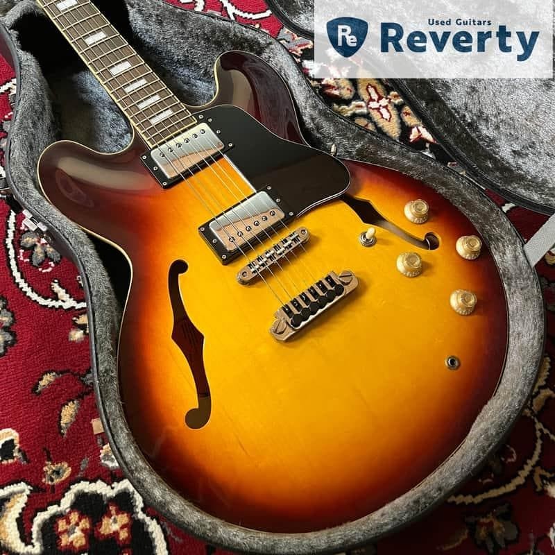 Burny RSA-120C ES-335 Type Electric Guitar Used Product Shipping From Japan