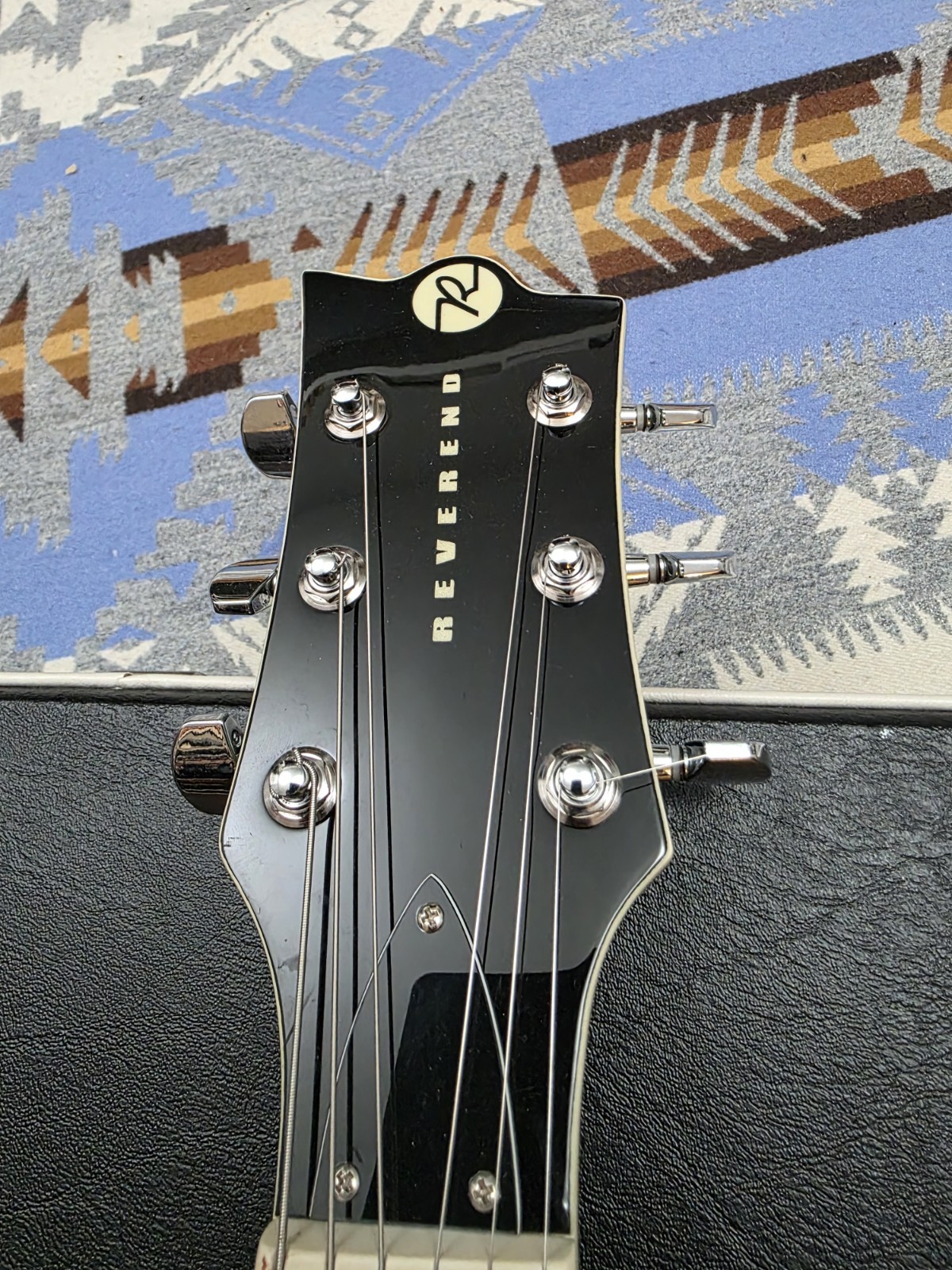 Reverend Sensei Jr Electric Guitar Metallic Sage Green P90 w/ Hard Case Rare