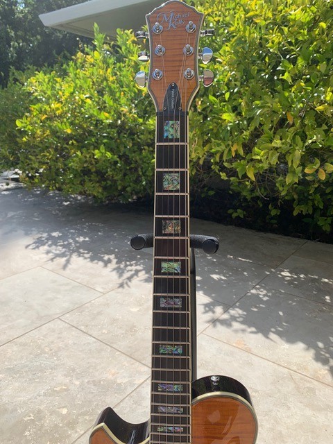 Michael Kelly Patriot Custom “Trans Amber” Color – Left Handed (no case)