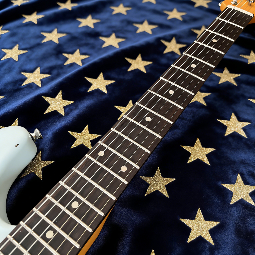 ST Aged Electric Guitar 3TS Sonic Blue Alder Body 6 String Rosewood Fretboard