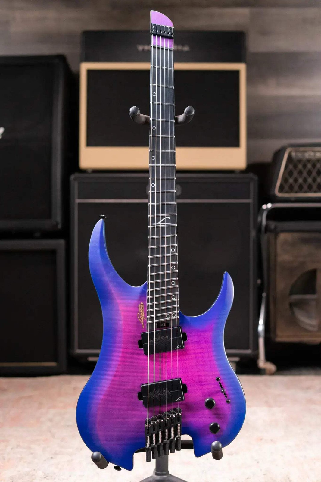 Legator G6FSS-HB Ghost Multi-Scale Electric Guitar – Hyper Nova Blue with Gig Ba