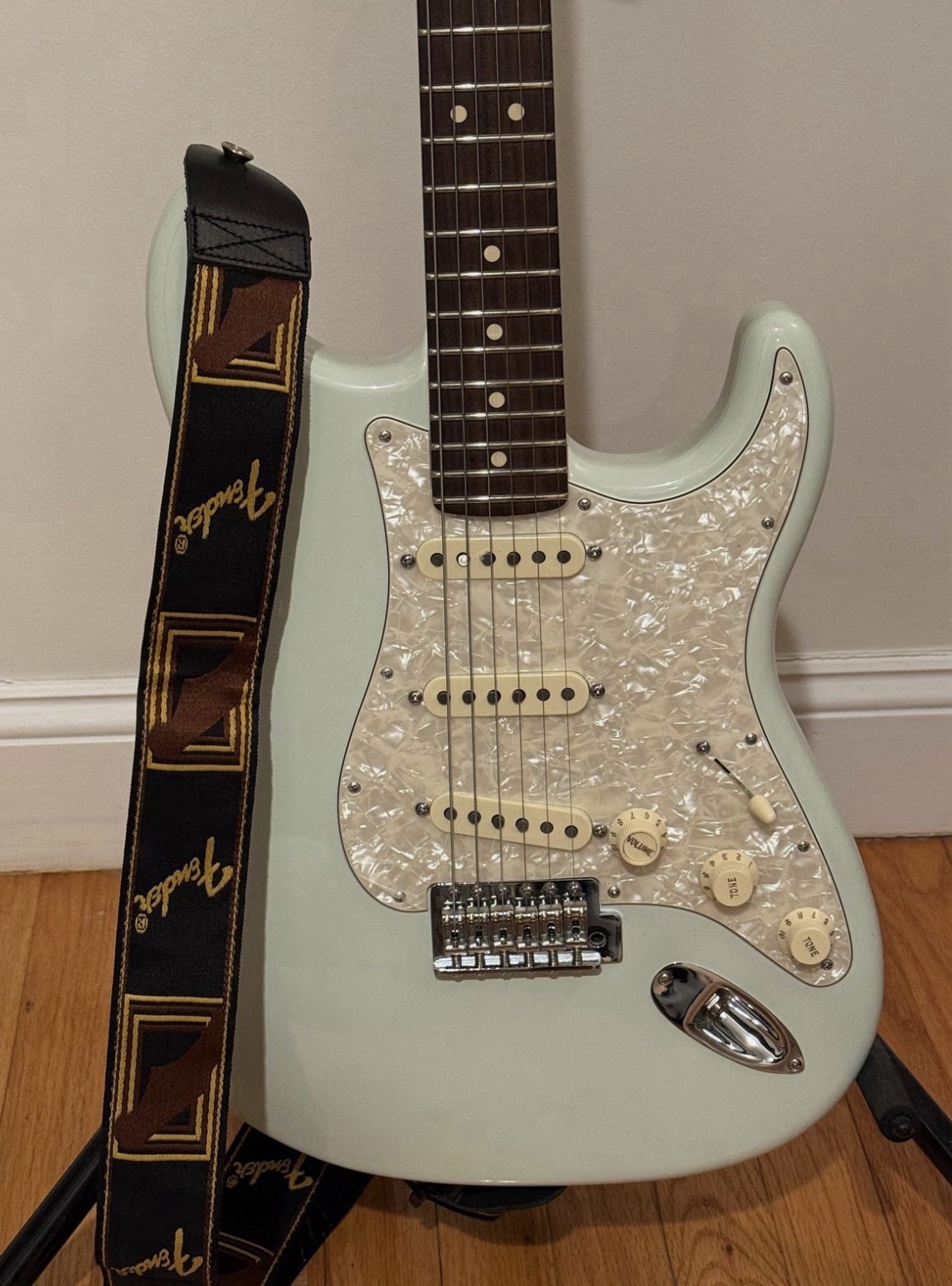 Joe Walsh Personally Owned Sonic Blue Fender Stratocaster w/ Case & Strap