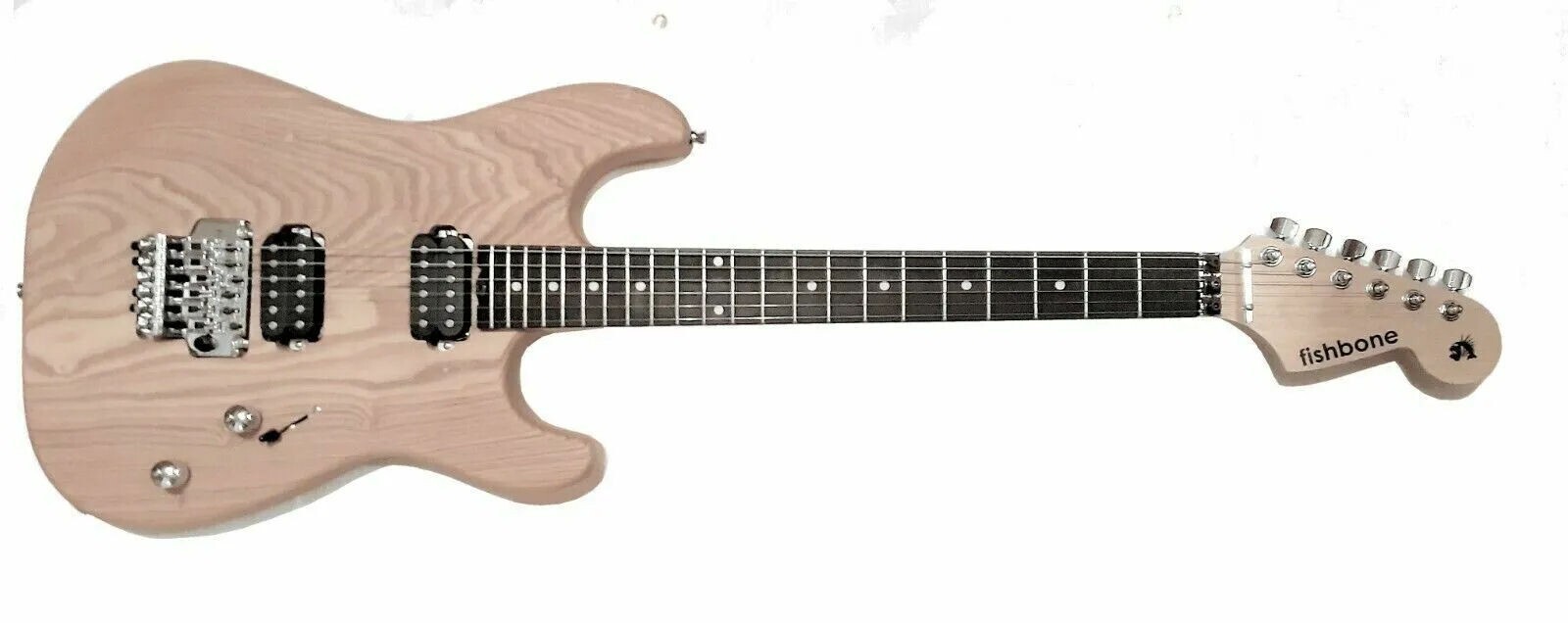 Fishbone Natural Super Shreder Guitar Full Size Guitar with Floyd