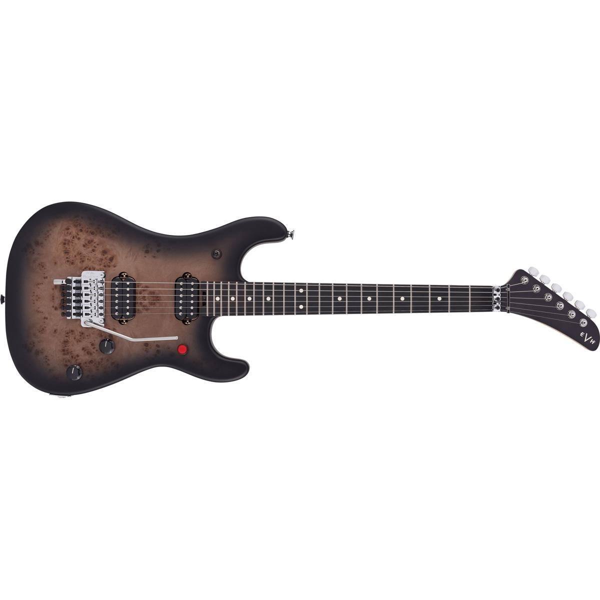 EVH 5150 Series Deluxe Poplar Burl Electric Guitar,Ebony Fingerboard,Black Burst