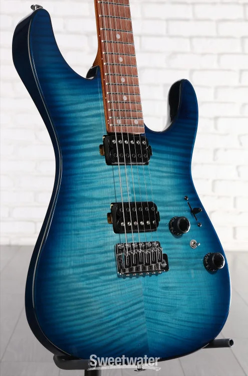 Ibanez Standard AZ24S1F Electric Guitar – Transparent Turquoise Burst