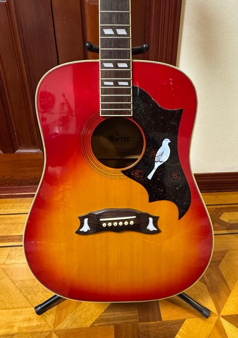 Rare Morris WD-25 acoustic guitar hummingbird type