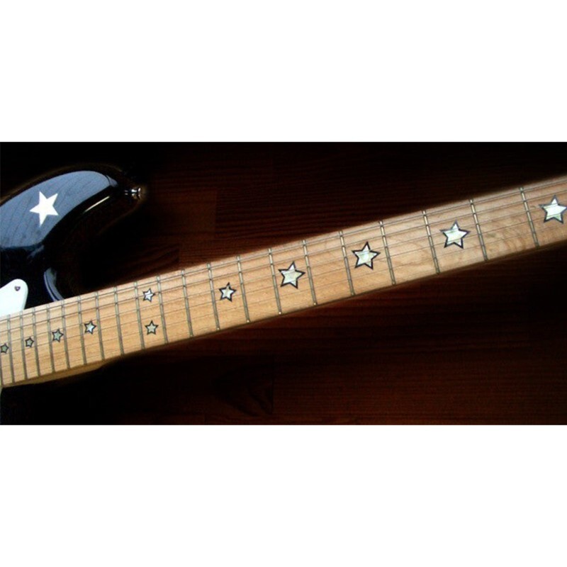 Electric guitar White color Star inlay maple fingerboard Rock tremolo