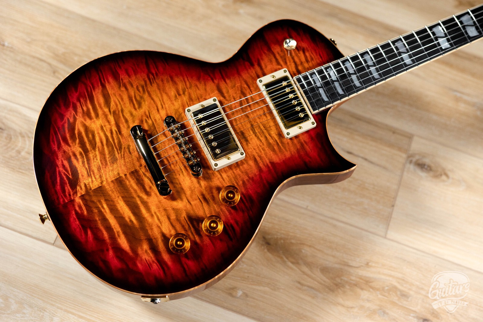 ESP USA Eclipse Full Thickness w/ Seymour Duncans – Tiger Eye Sunburst