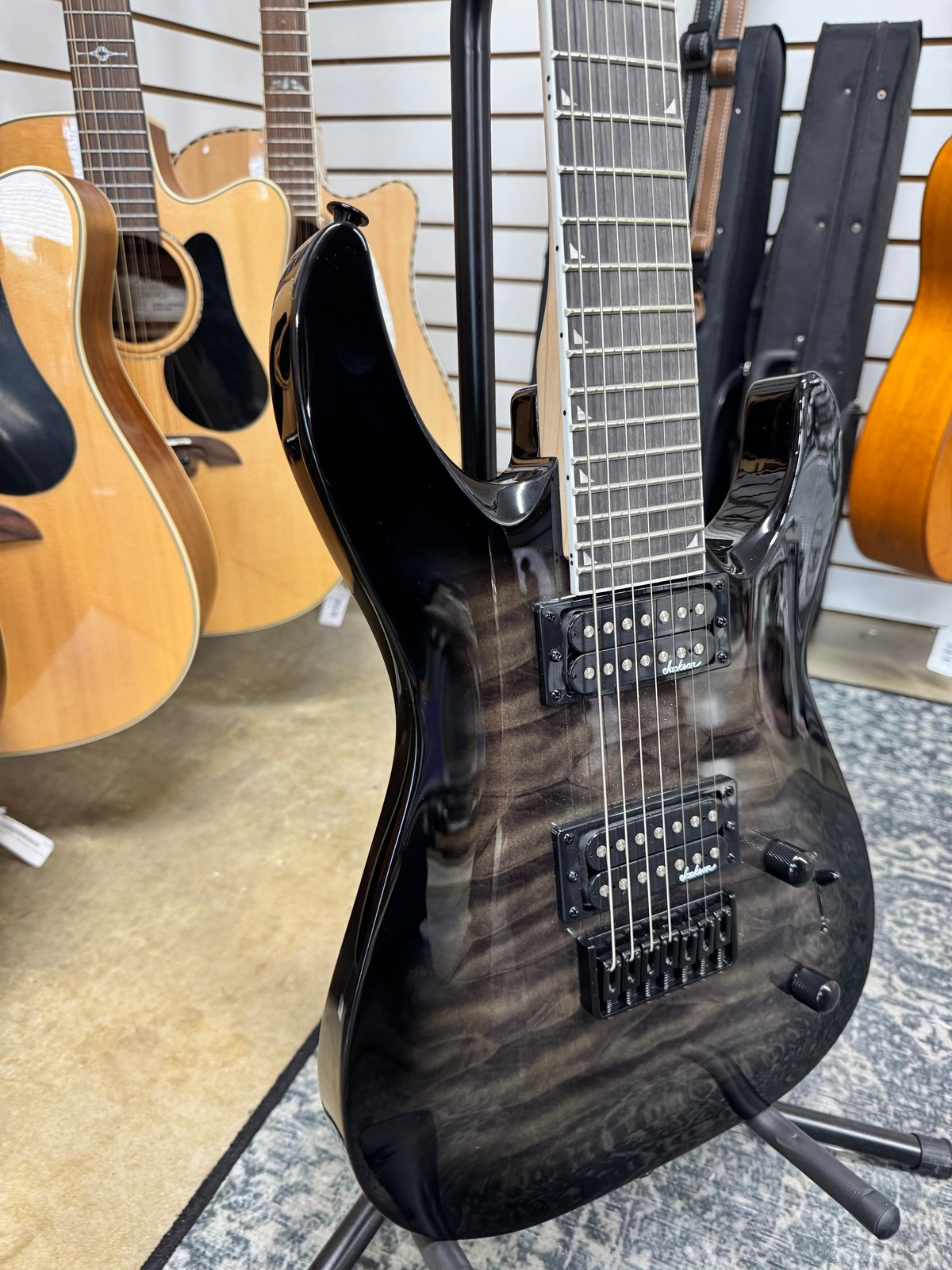 Jackson JS Series JS22-7 DKA QM – Transparent Black