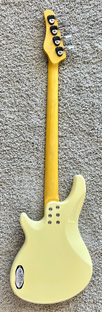 Schecter 2492-SHC CV-4 Ivory 4-String RH Electric Bass with Maple Fingerboard