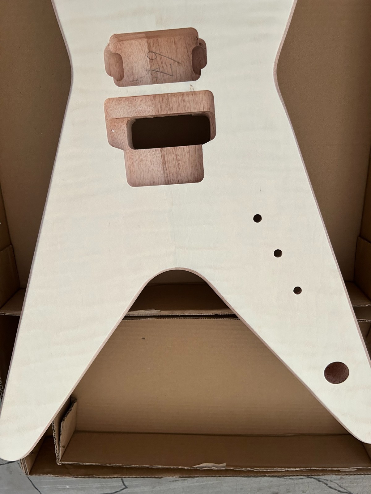 Diy Electric Guitar Kit Dimebag ML Style Mahogany Body Rosewood Fretboard