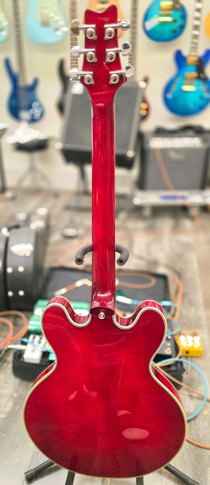 Aio wolf KSA50 2025 – Wine Red Electric Guitar Semi-Hollow Body