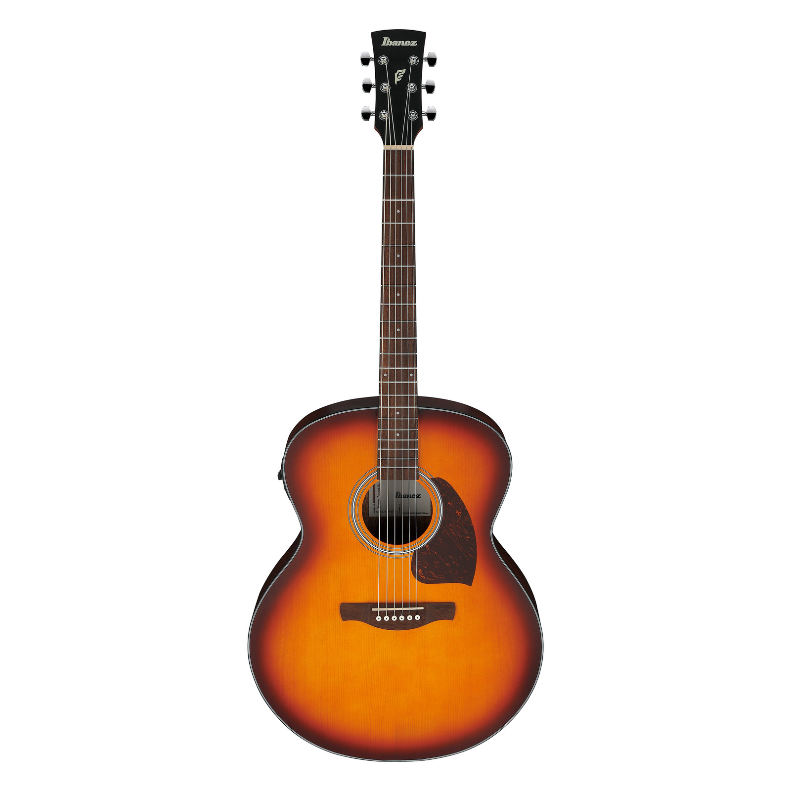 Used Ibanez PJ50E Jumbo A/E Guitar – Open Pore Vintage Amber Sunburst
