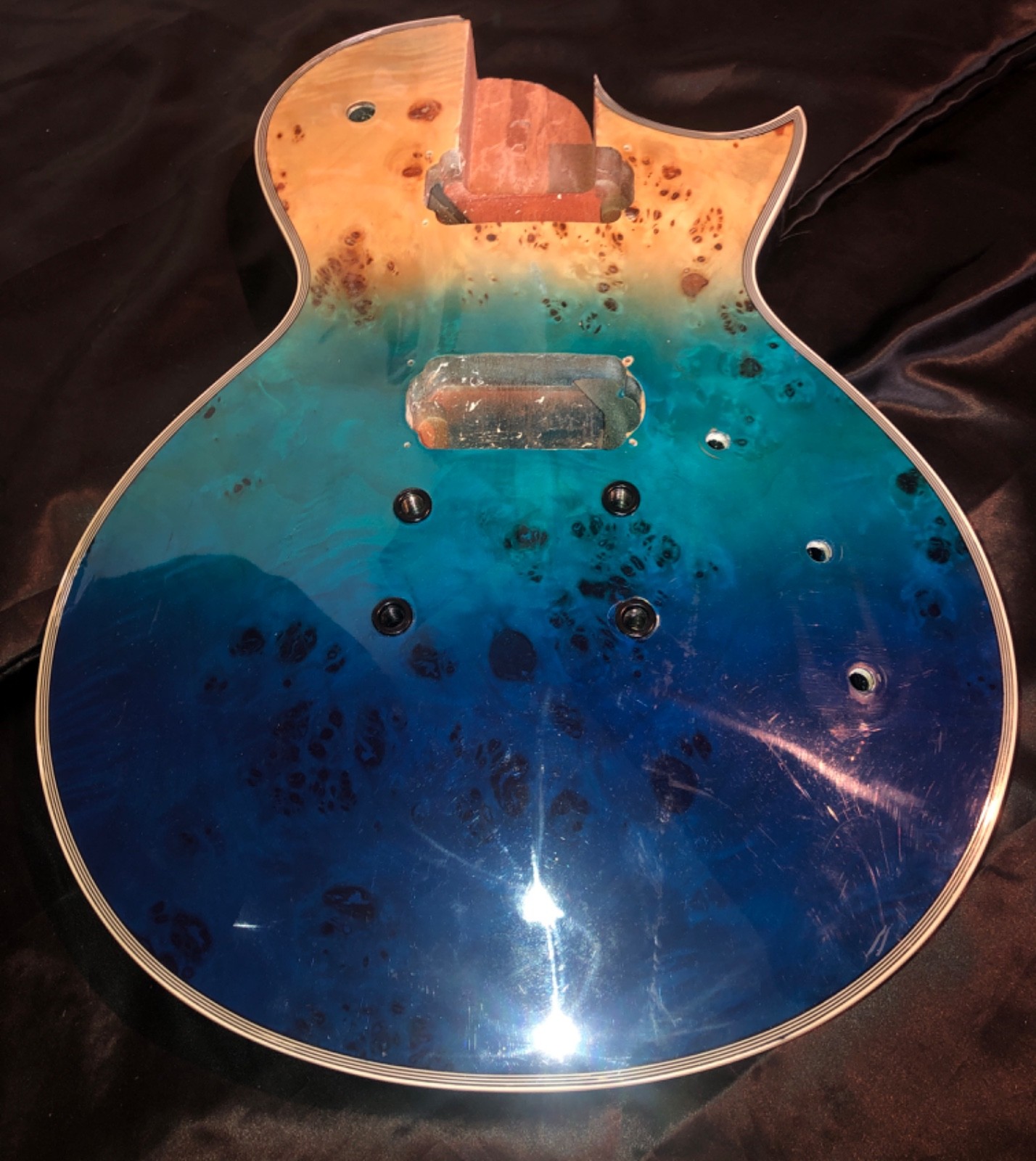 LP – Style-Type Electric Body / blue-fade – type finish