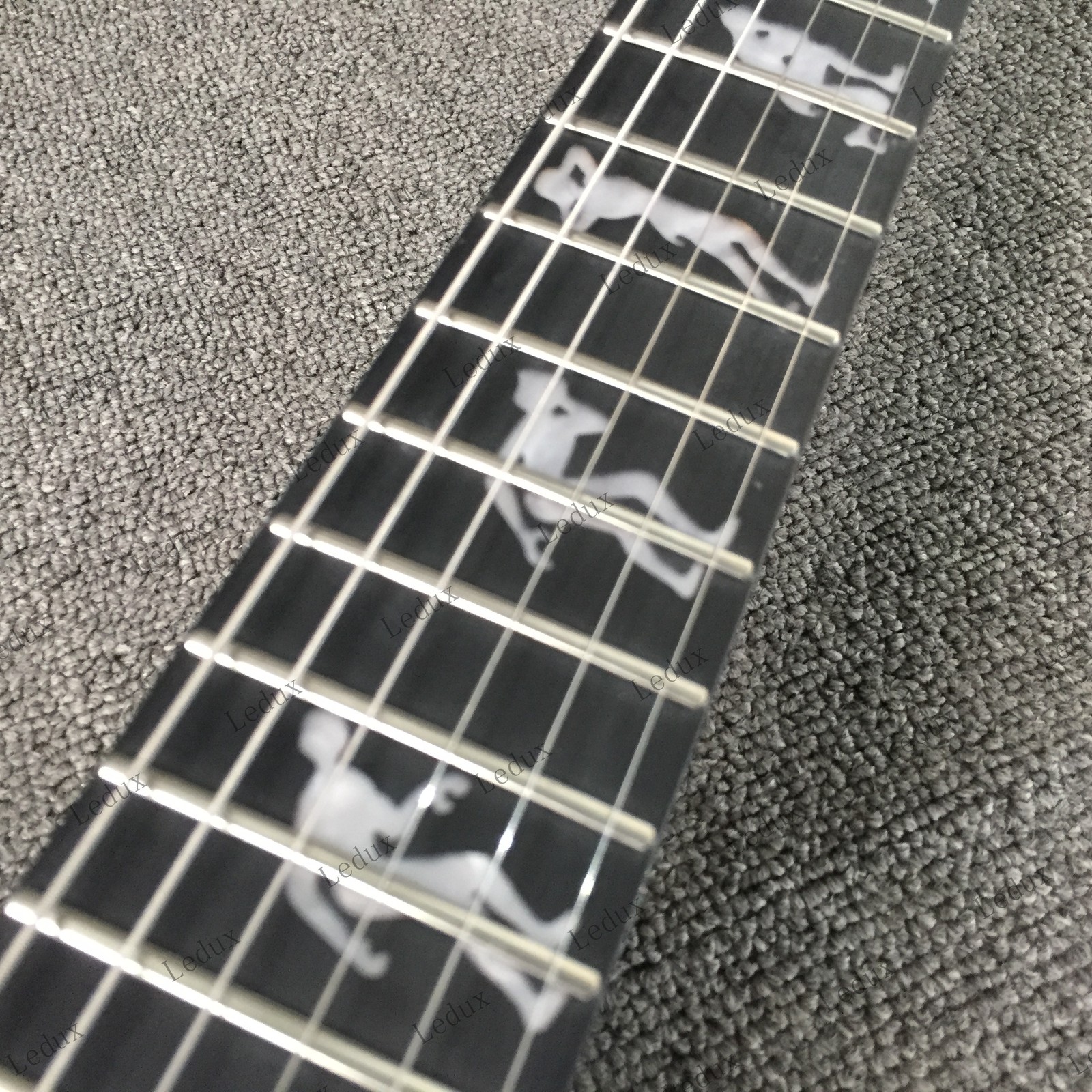 Electric Guitar HH Pickups Mahogany Body&Neck Black Part 6String Black Fast Ship