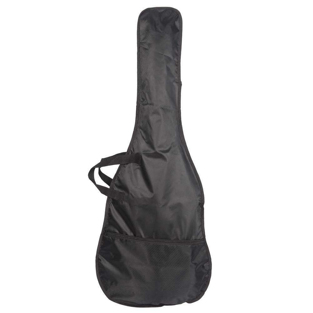 Glarry Black Electric Guitar Set With Gig Bag Strap Cord for Beginner School