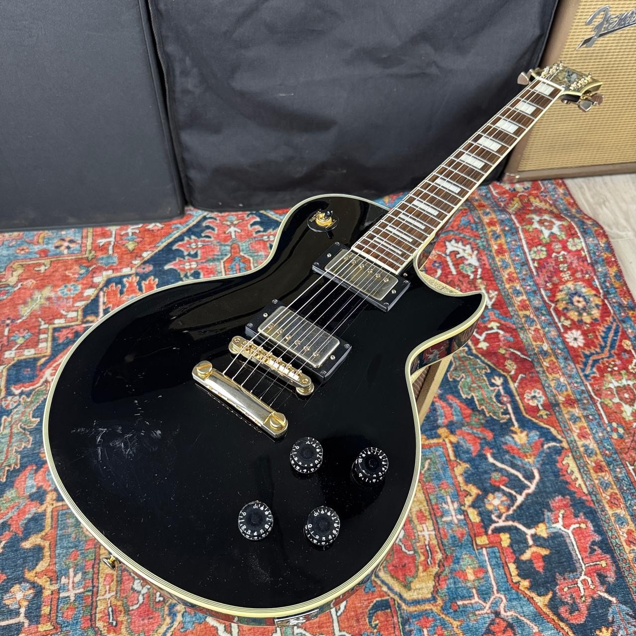 Fernandes/Burny RLC-55 Les Paul Custom Black – 1998